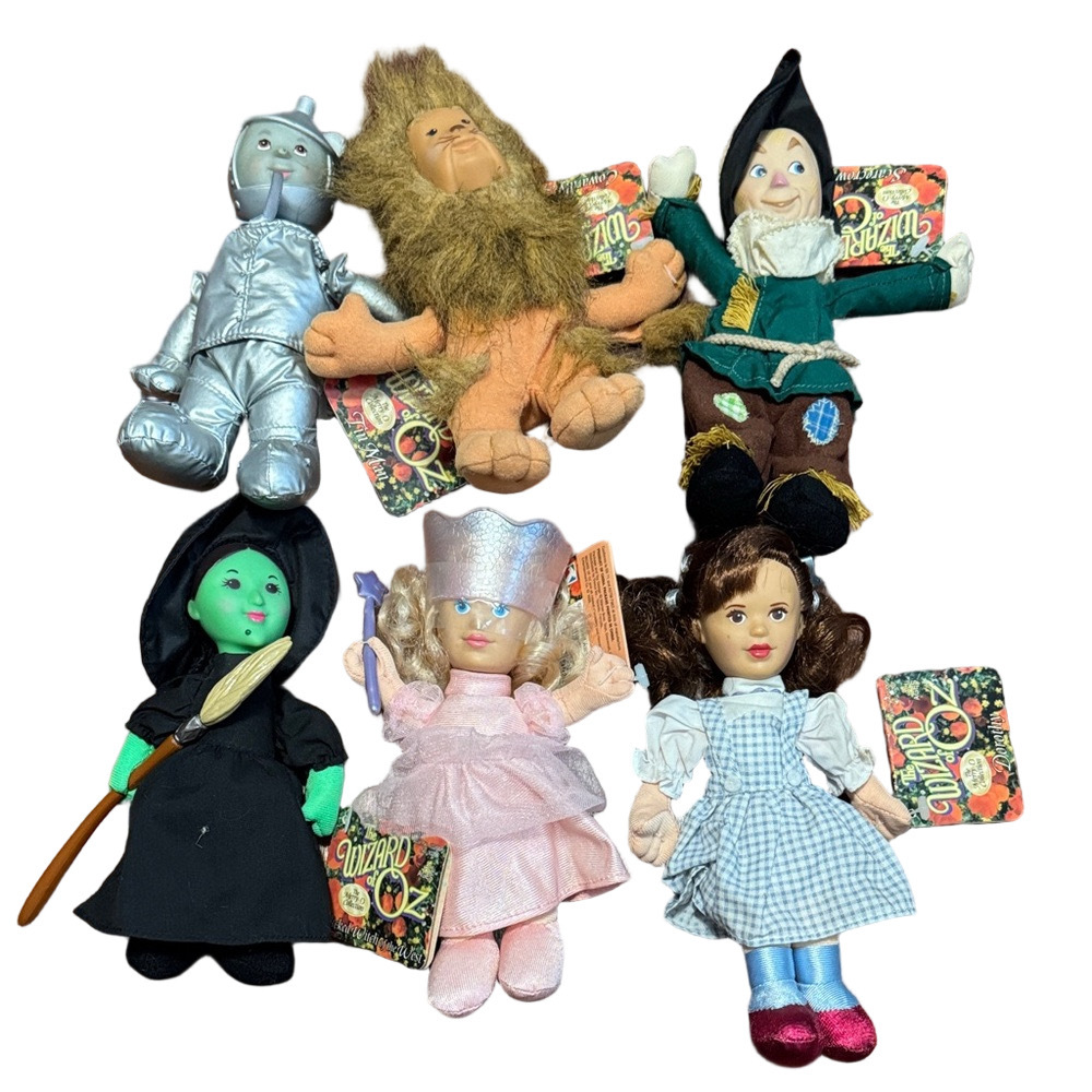 Wizard of Oz Character Doll Collectors Set of 7 NWT